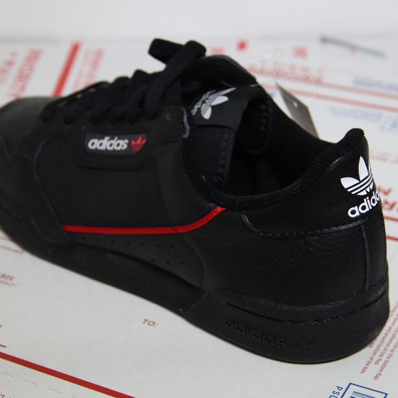 Adidas Black Leather CONTINENTAL 80 Sneakers - Picture 7 of 7